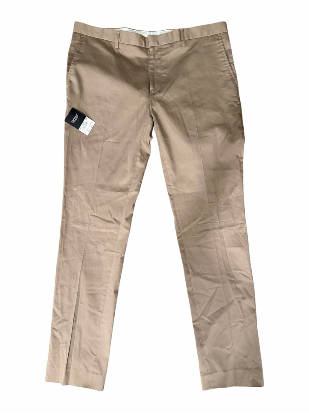 Topman men’s cotton ultra skinny khaki pants size 36 x 31 NEW